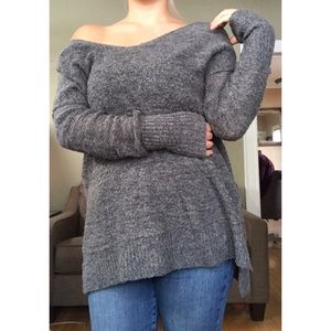 Soft Oversized Gray Abercrombie Sweater Size Small